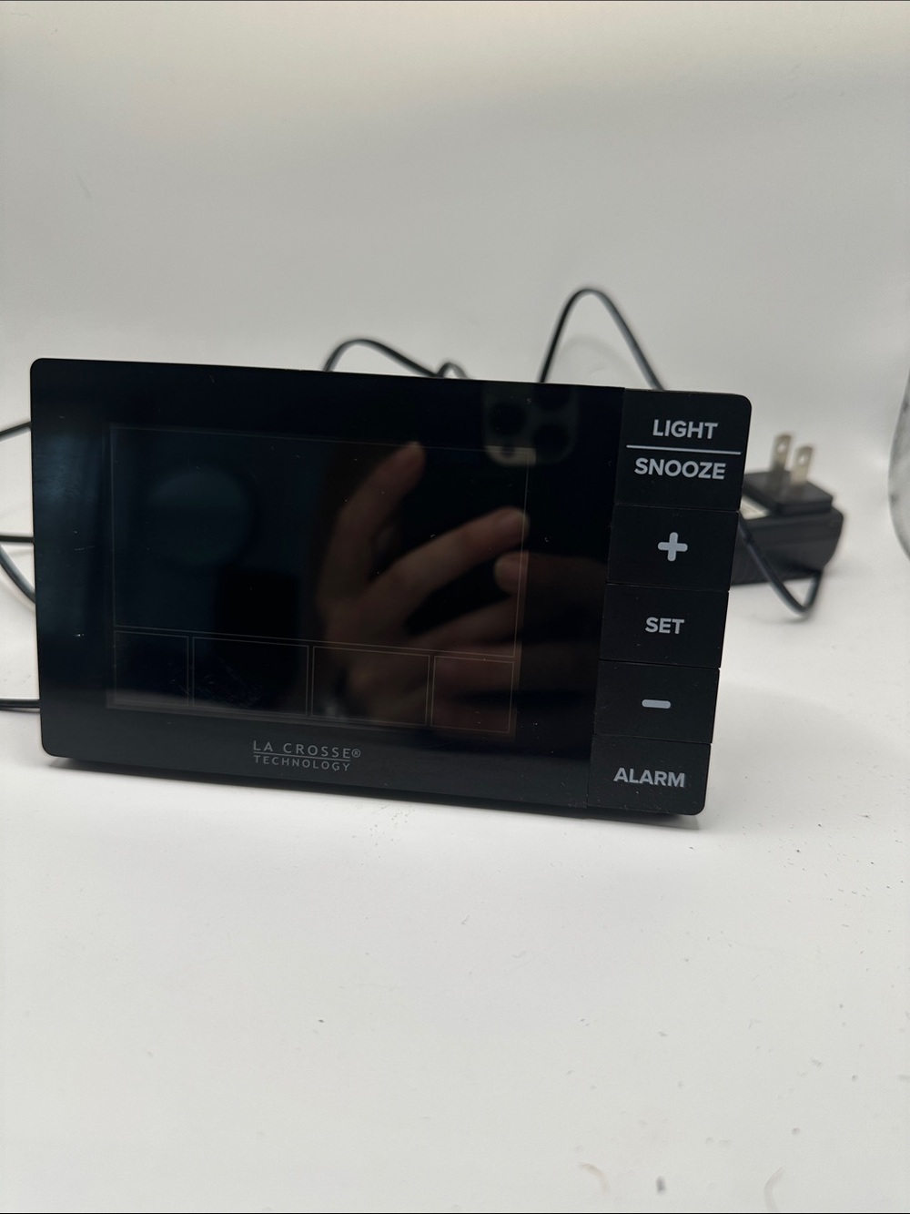 La Crosse Technology Digital Alarm Clock - Black
